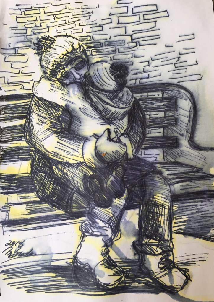 original painting by Maggie Broda, SOLD