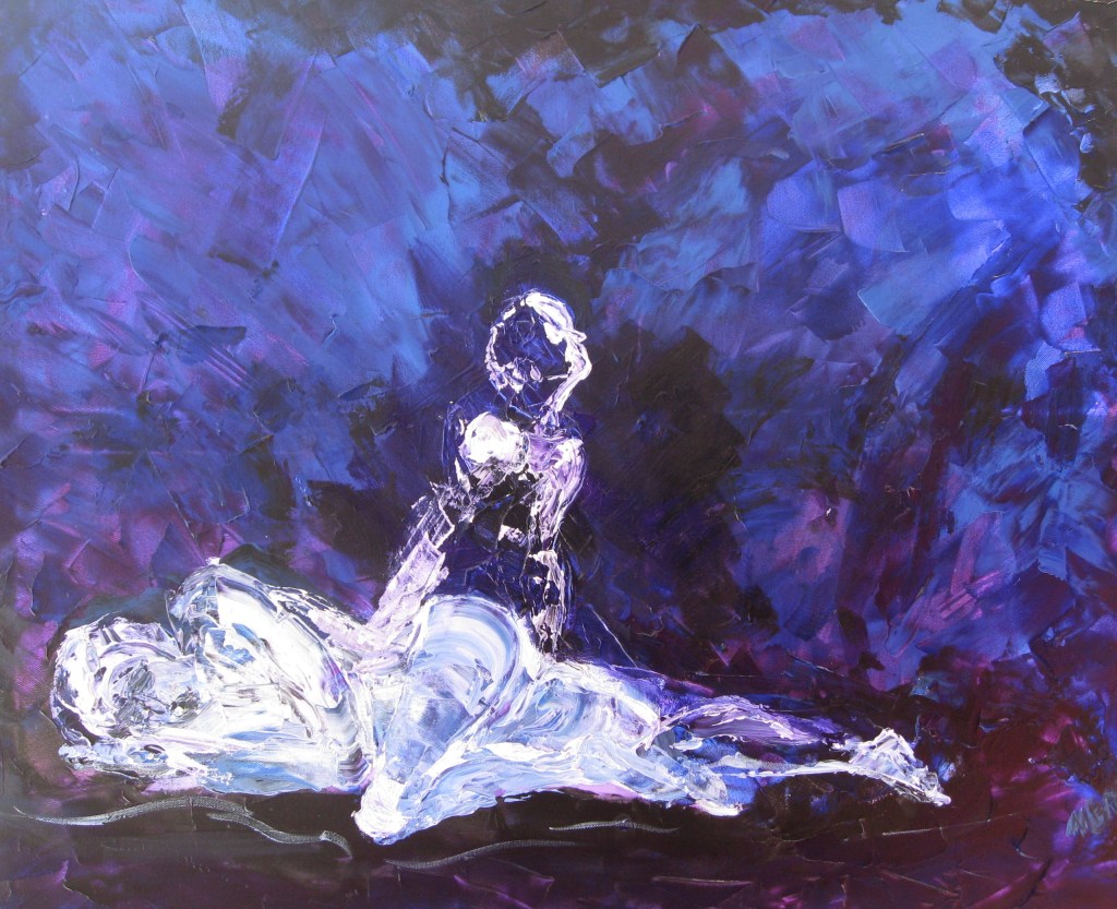 original painting by Maggie Broda, SOLD