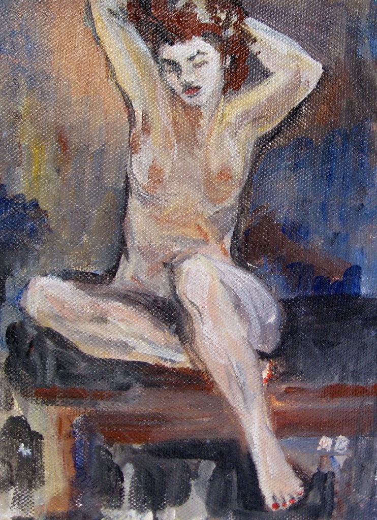 original painting by Maggie Broda, SOLD